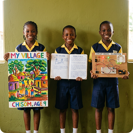 Students being rewarded